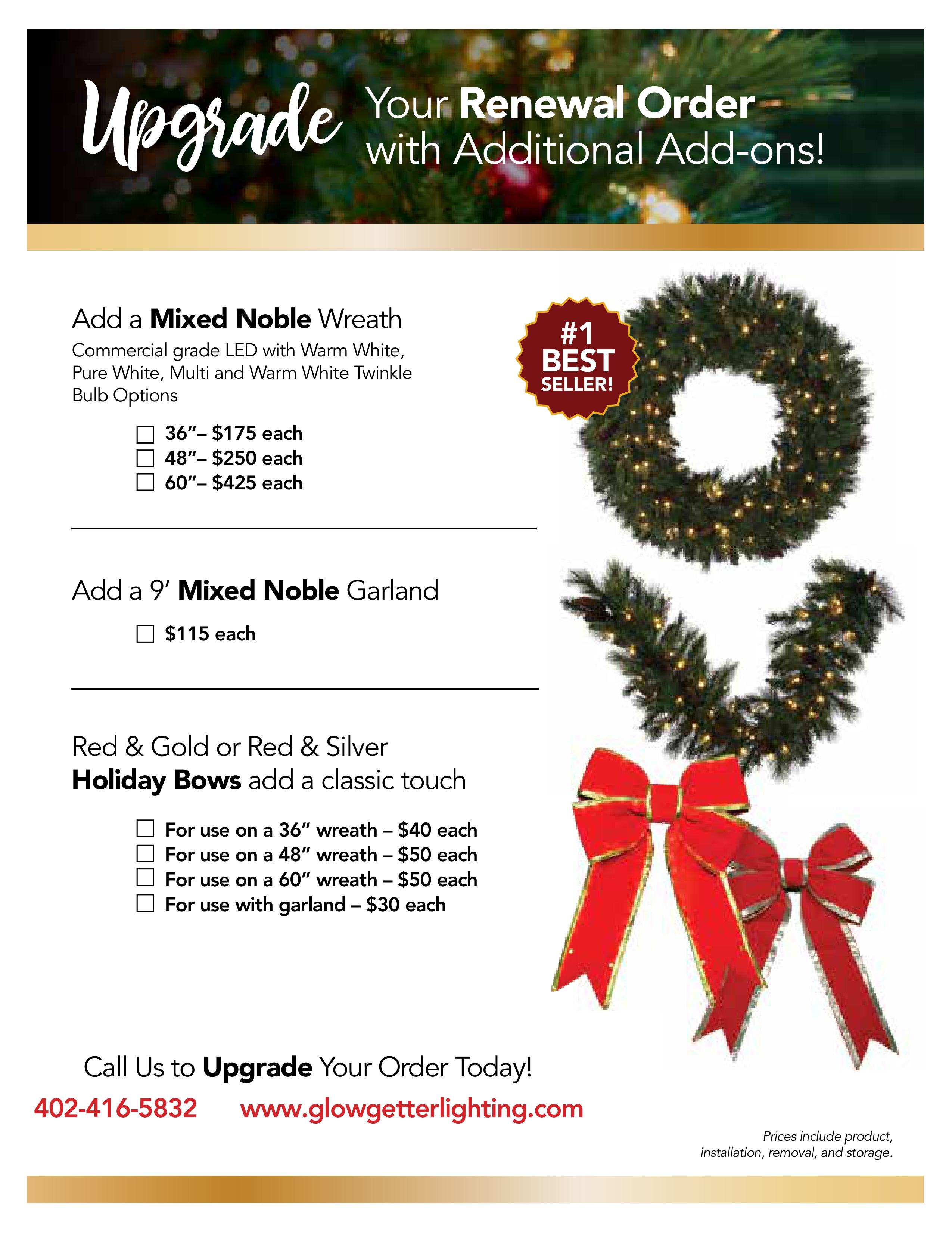 Garland Wreath Options